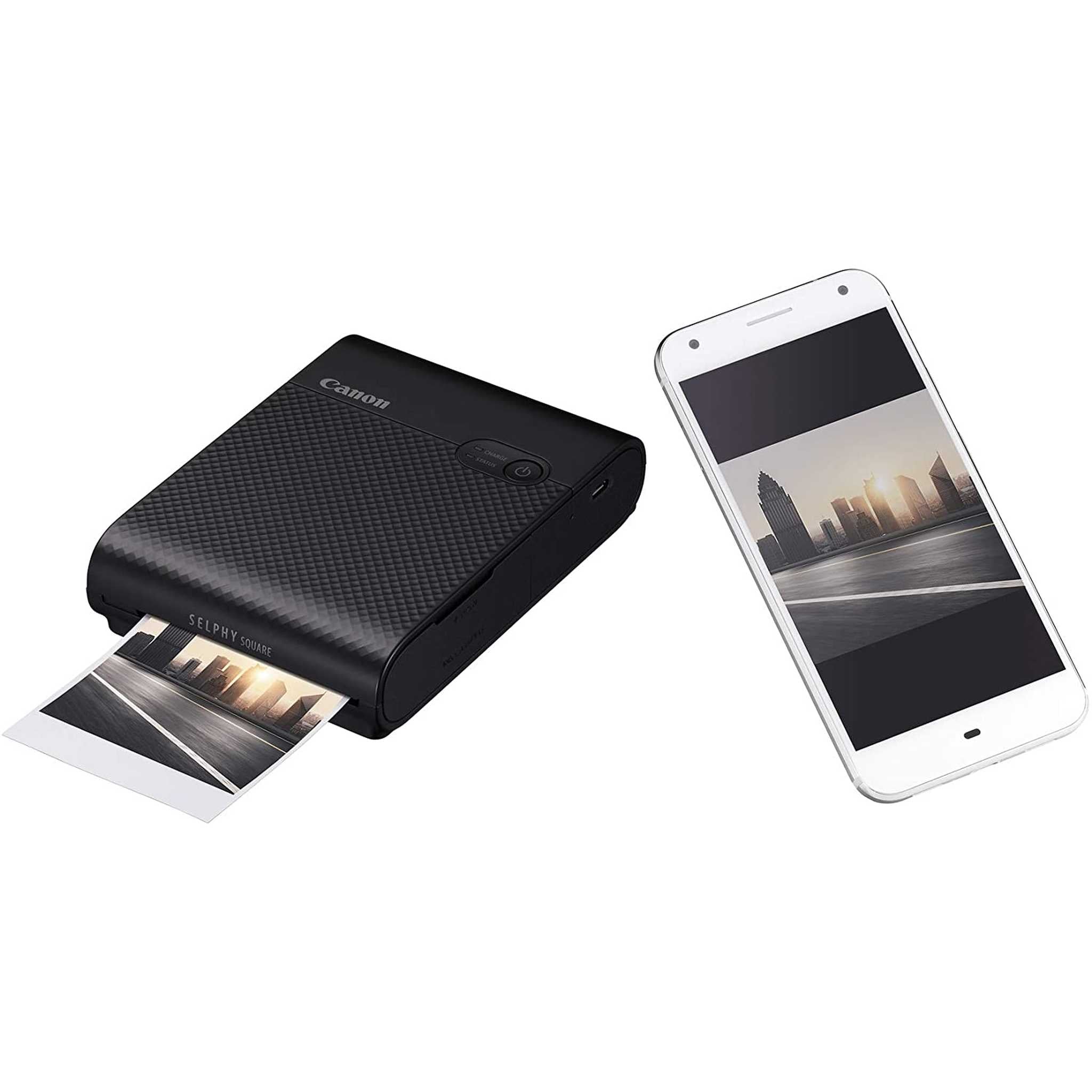 Canon SELPHY Square QX10 Portable Photo Printer with Wi-Fi Connectivity Black - Reconditioned Canon