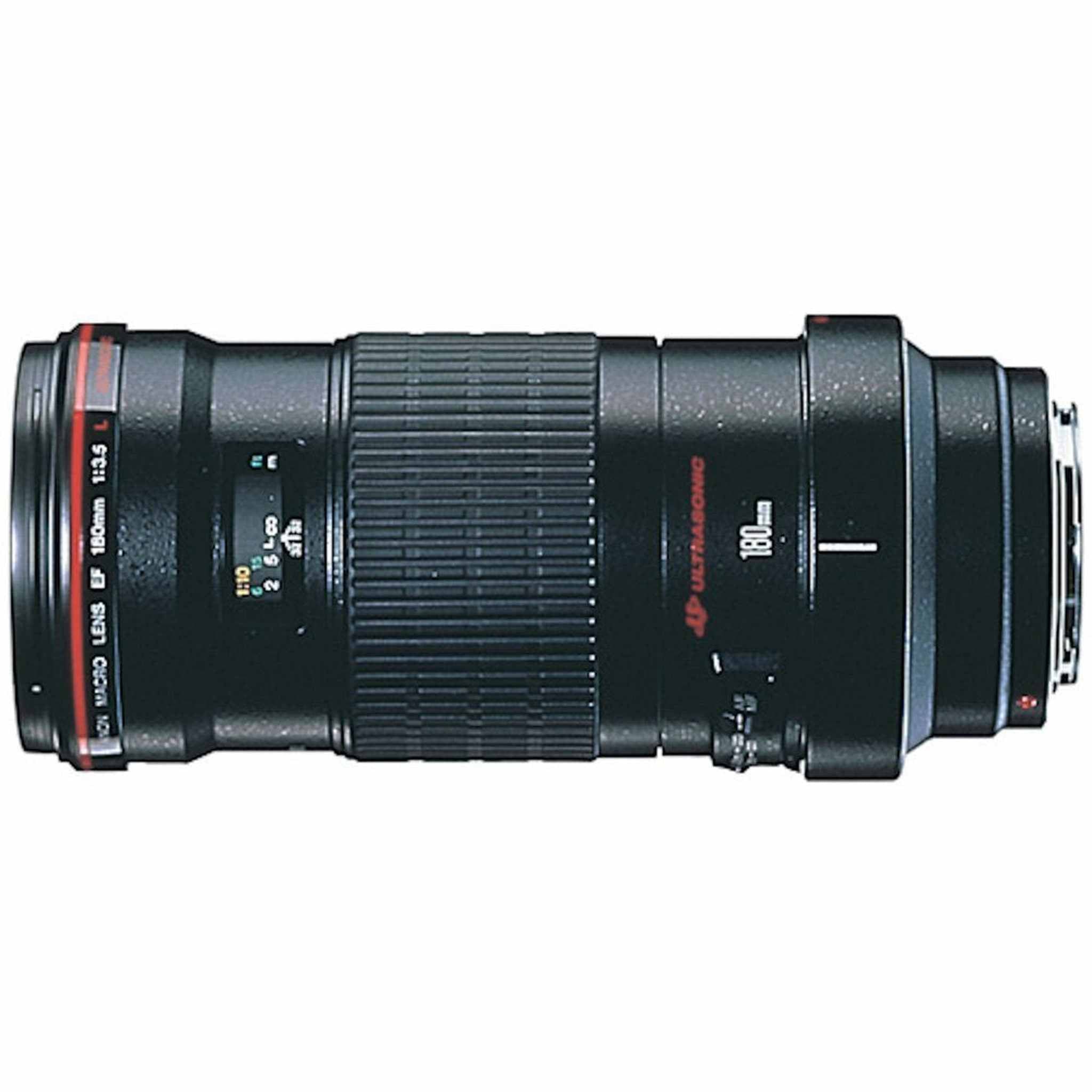 Canon EF 180mm f3.5L Macro USM AutoFocus Telephoto Lens for Canon SLR Cameras Certified Refurbished - Reconditioned Canon