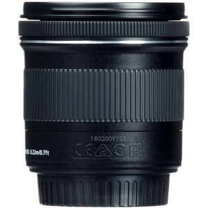Canon EF-S 10-18mm f.4.5-5.6 is STM Lens International Model + 4.5 inch Vivitar Premium Lens Case + Vivitar Graduated