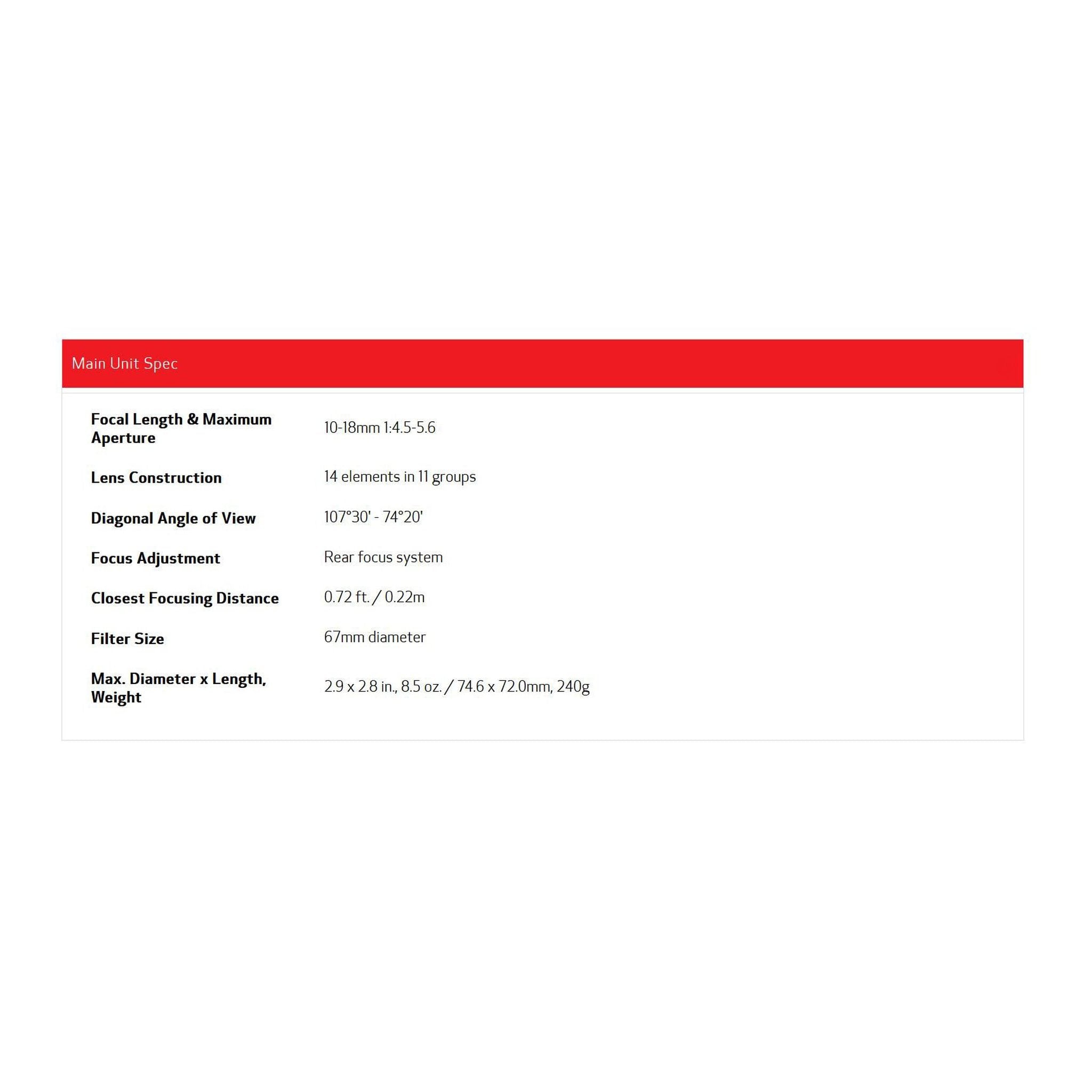 Canon EF-S 10-18MM is STM Lens - Reconditioned Canon