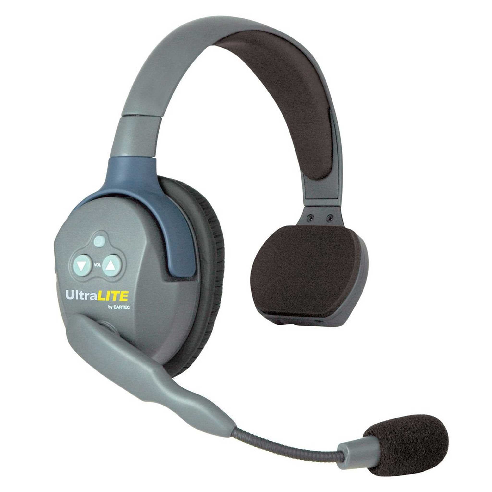 Eartec UL4S UltraLITE Full Duplex Wireless Headset Communication for 4 Users - 4 Single Ear Headsets - Used EARTEC