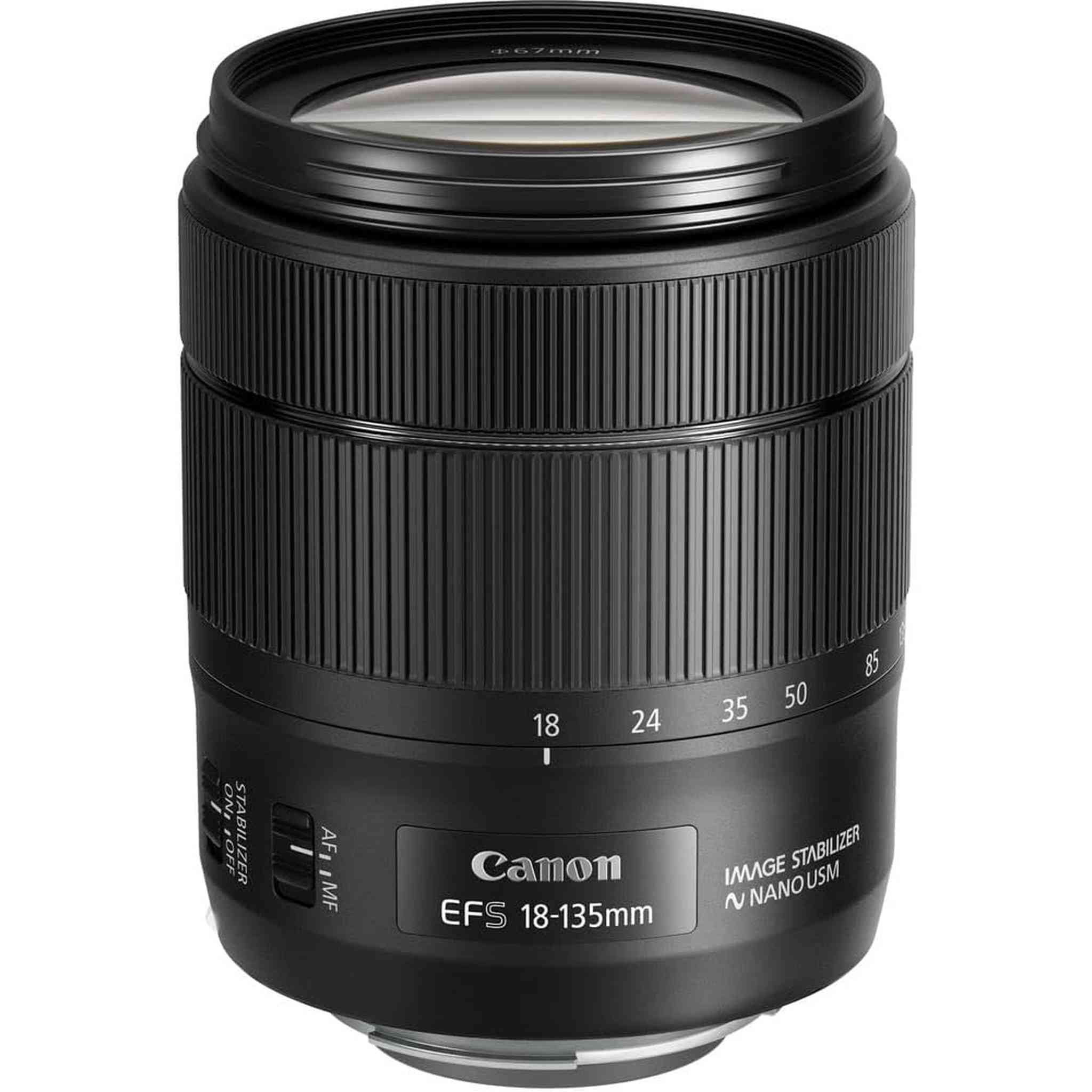 Canon EF-S 18-135mm f/3.5-5.6 IS USM Lens 1276C002 + Filter Kit + More - Reconditioned Canon