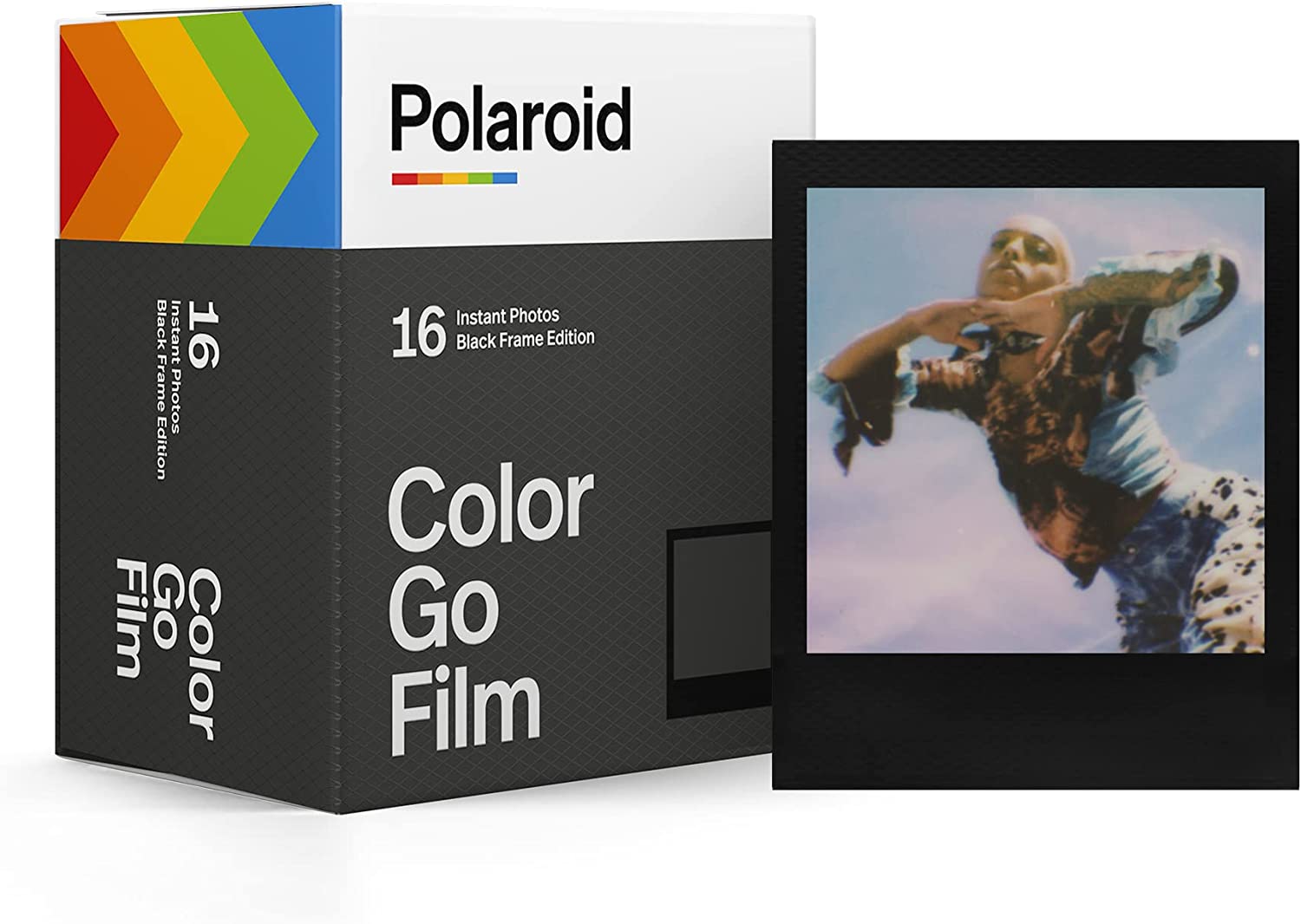 Polaroid Go Color Film - Black Frame Double Pack (16 Photos) (6211) - Only Compatible with Polaroid Go Camera