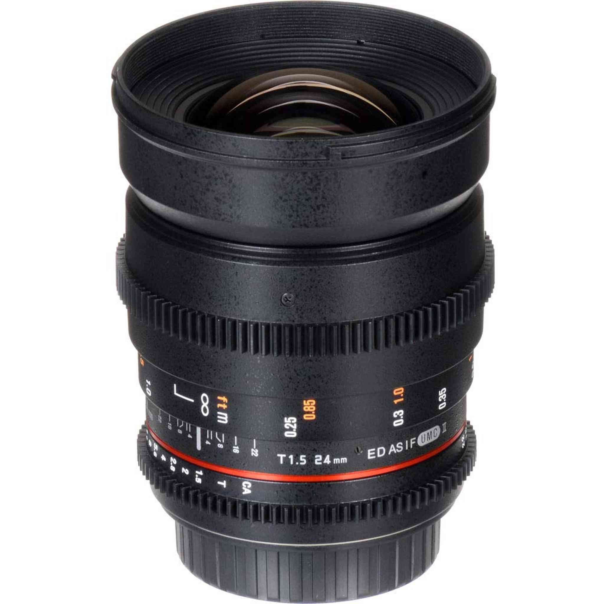 ROKINON 24MM T/1.5 CINE Lens Nikon + Deluxe Lens Cleaning Kit Bundle