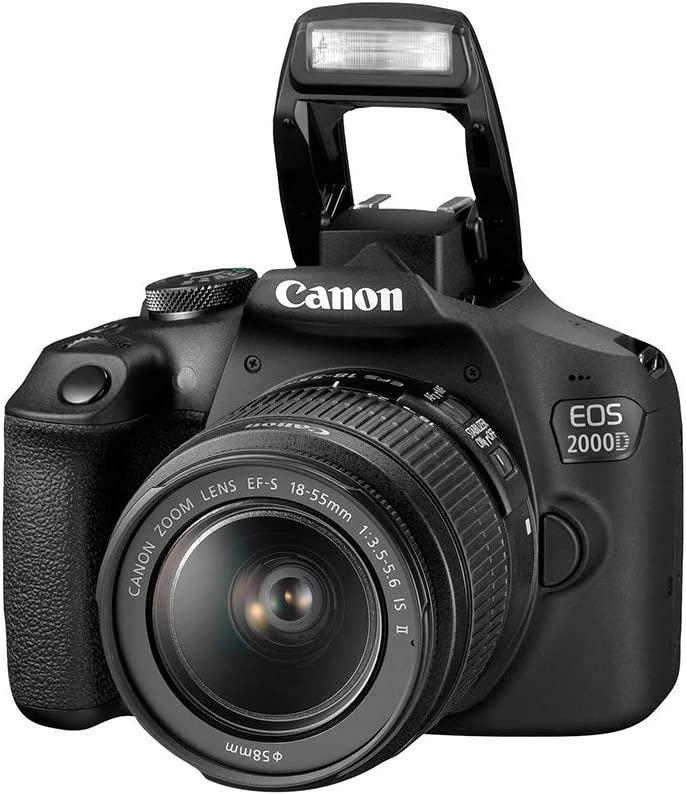 Canon EOS 2000D DSLR Camera w/EF-S 18-55mm f/3.5-5.6 IS II Lens