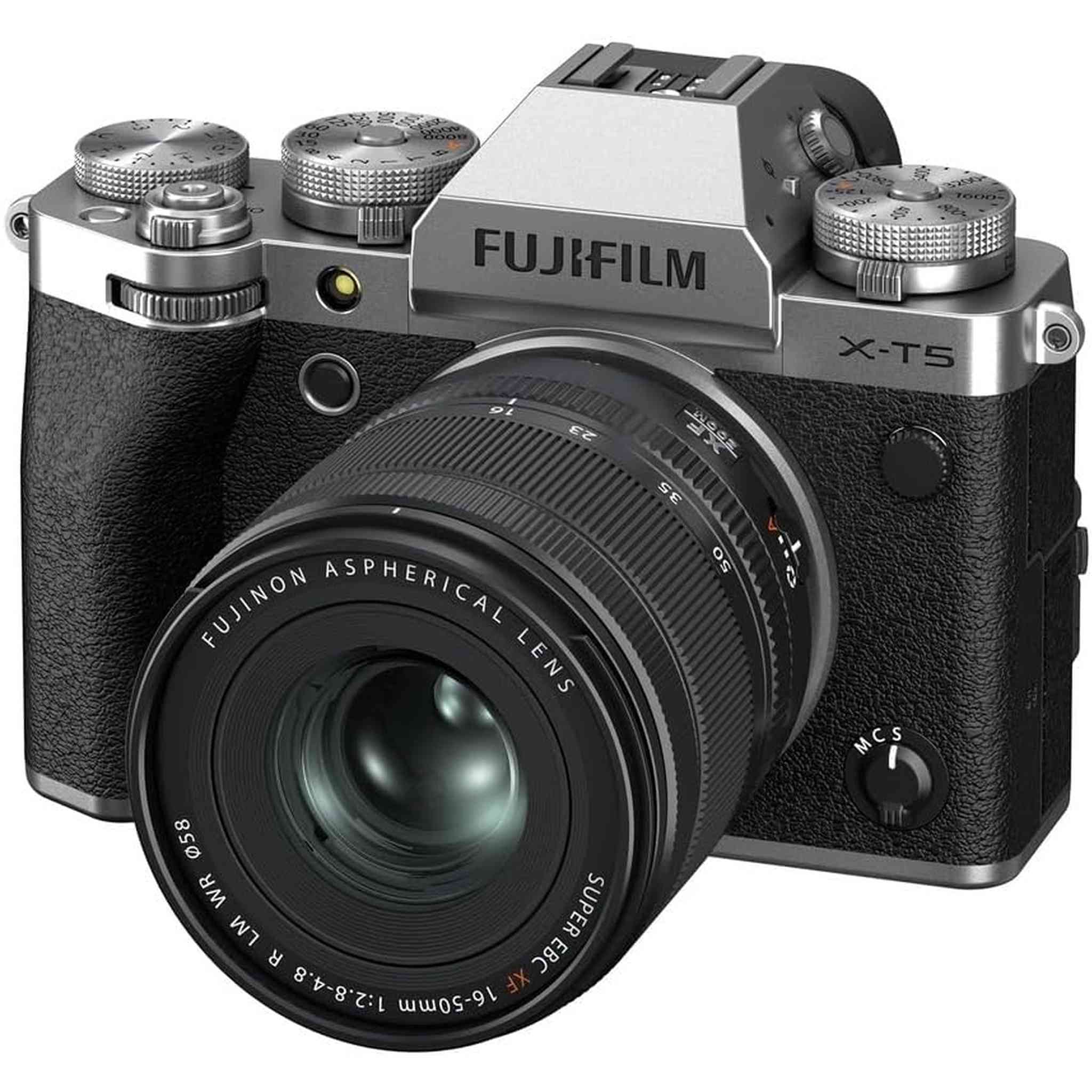 Fujifilm X-T5 Mirrorless Digital Camera XF16-50mmF2.8-4.8 R LM WR Lens Kit - Silver Fujifilm