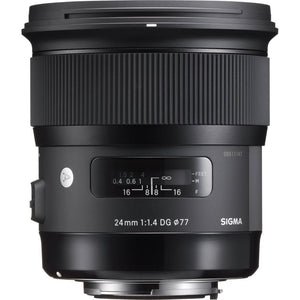 SIGMA 24mm f/1.4 DG HSM Art Lens for Nikon + Deluxe Lens Cleaning Kit