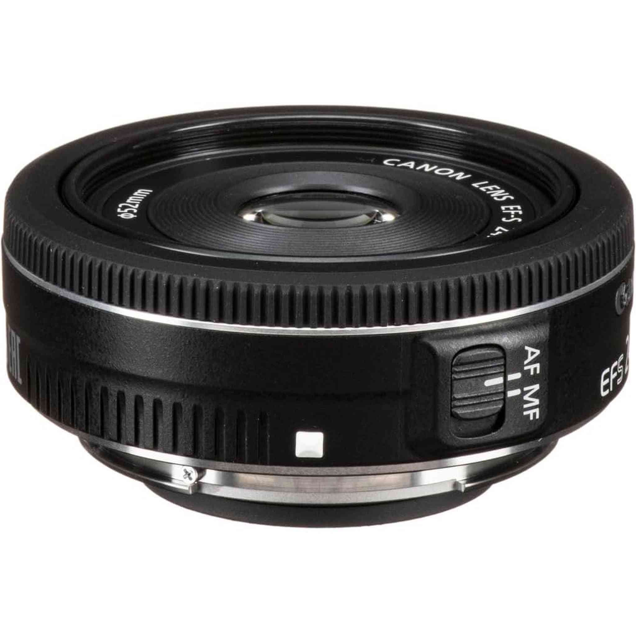 Canon EF-S 24mm f/2.8 STM Lens 9522B002 + Filter Kit + Cap Keeper + More - Reconditioned Canon
