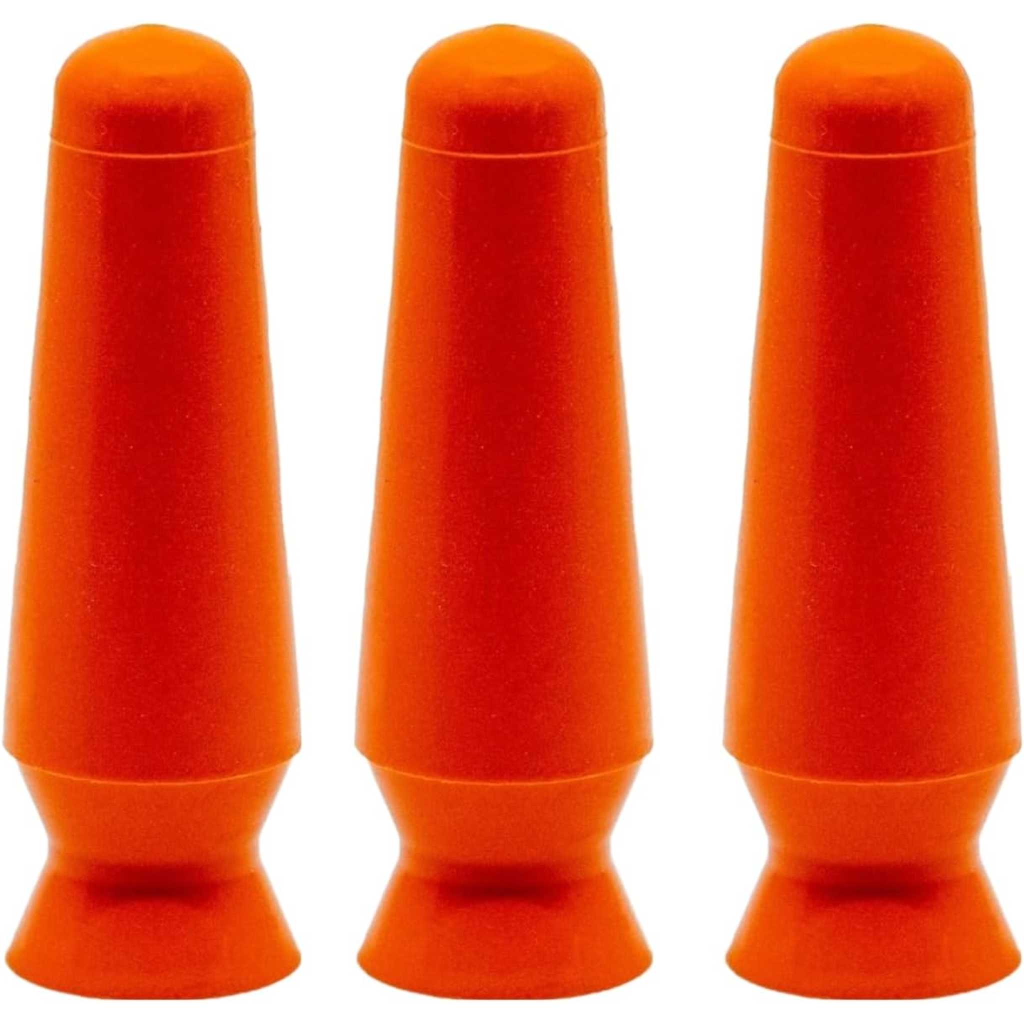 DMV Scleral Cup Large Contact Lens Handler -3 Pack - Inserts and Removes Scleral Contact Lenses and Prosthetic Eyes Orange DMV