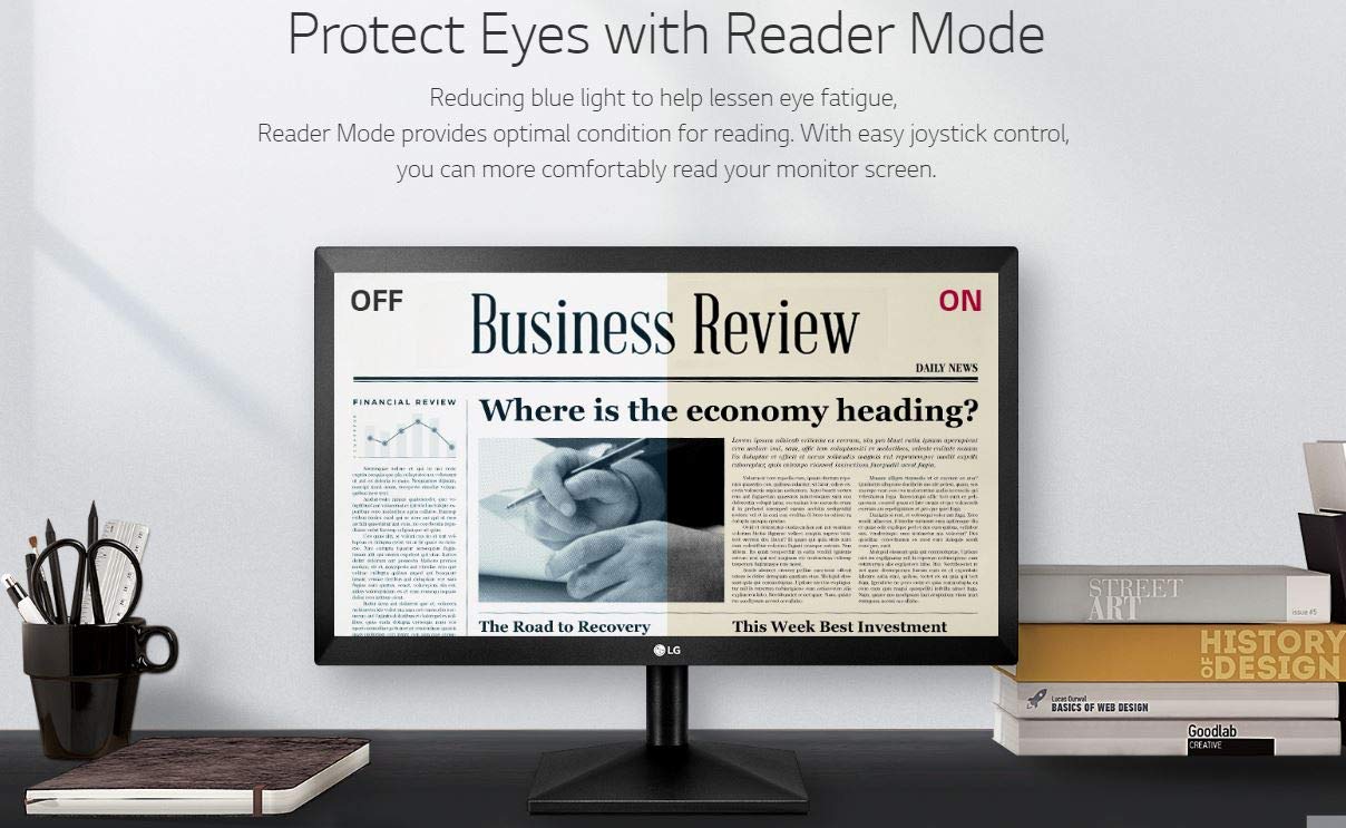 LG 20" Class Monitor + Cleaning Kit + 1 Year Extended Warranty