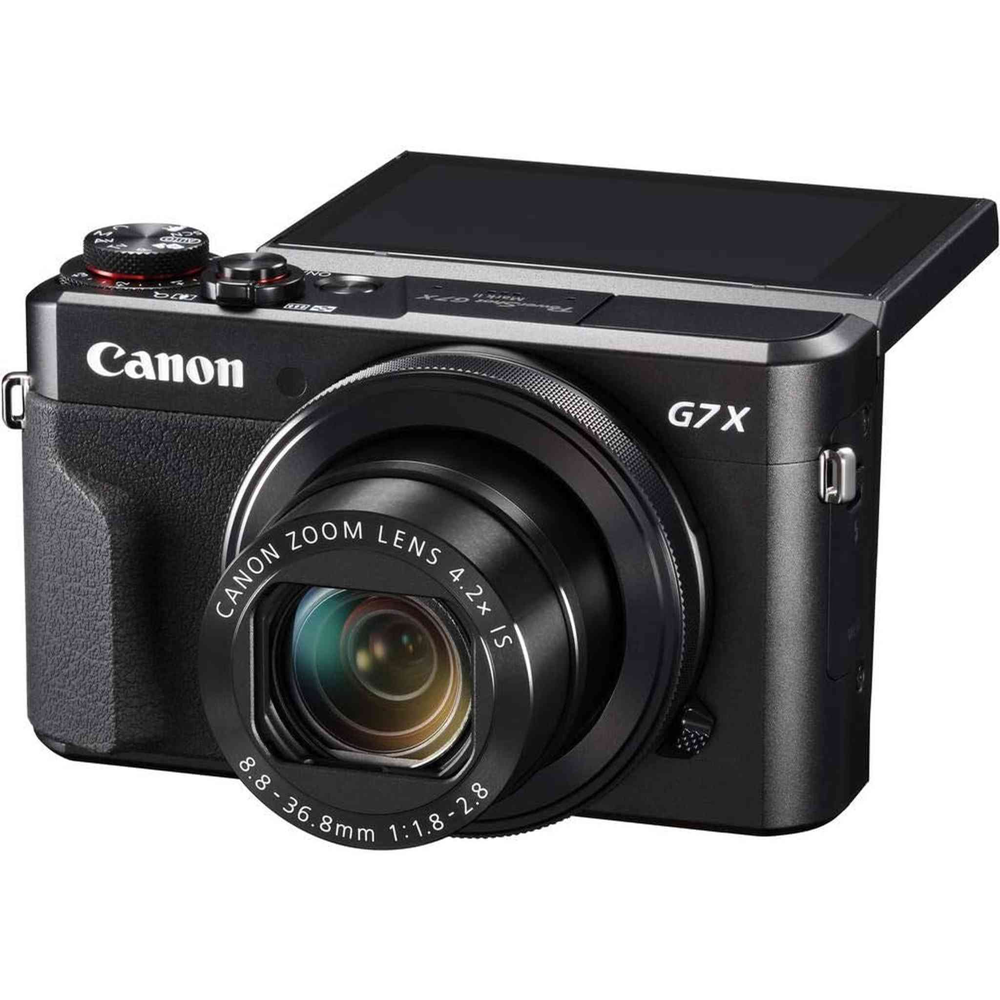 Canon PowerShot G7 X Mark II Digital Camera 1066C001 + 64GB Card + More - Reconditioned
