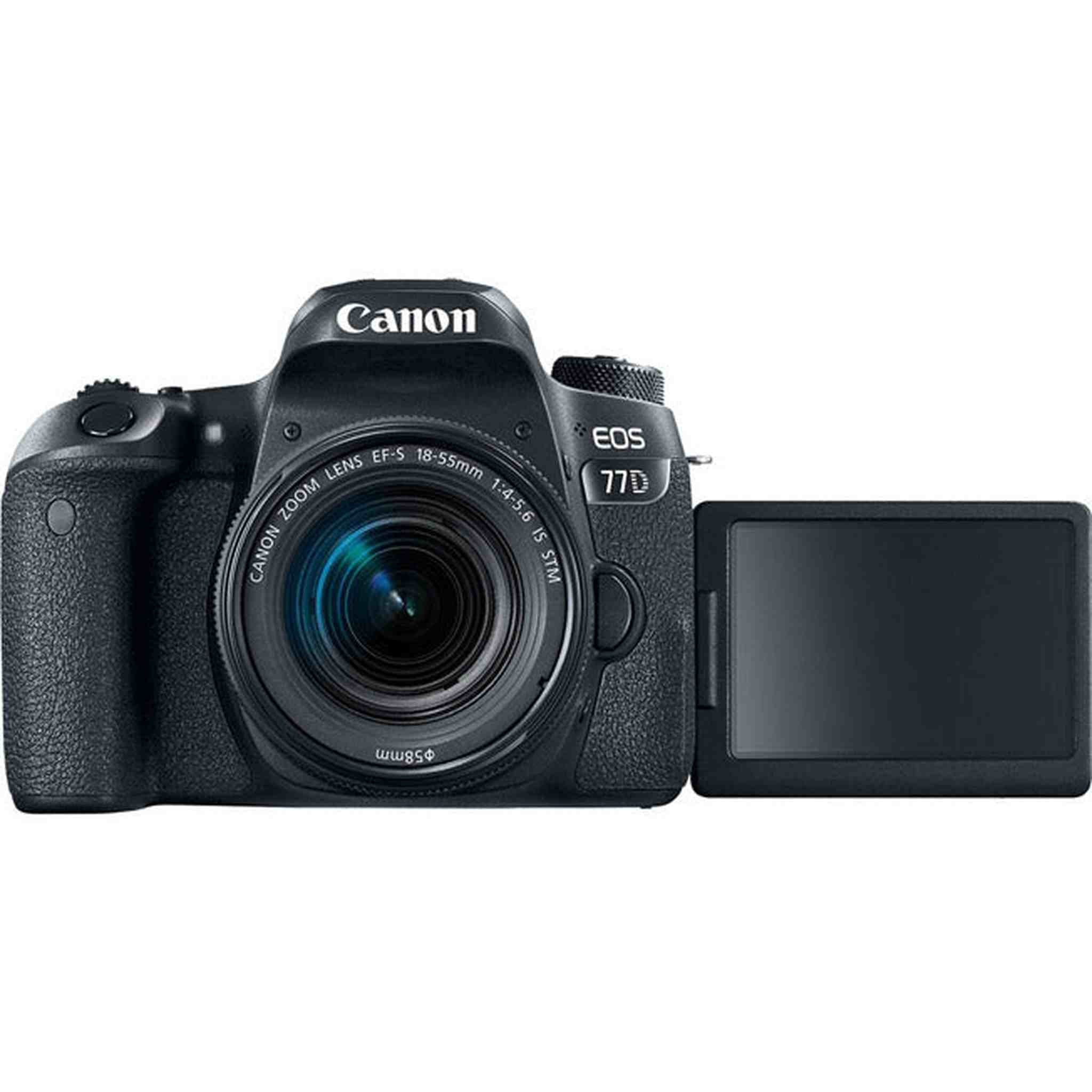 Canon EOS 77D Digital SLR Camera with 18-55mm Lens and Basic Kit International Model - Used Canon