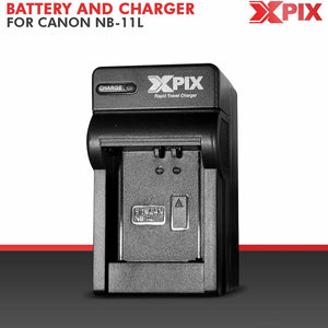 XPIX NB-11L Battery and Charger Set, with Replacement Battery and Charger Compatible with DSLR Cameras Perfect for Photographers on the Go