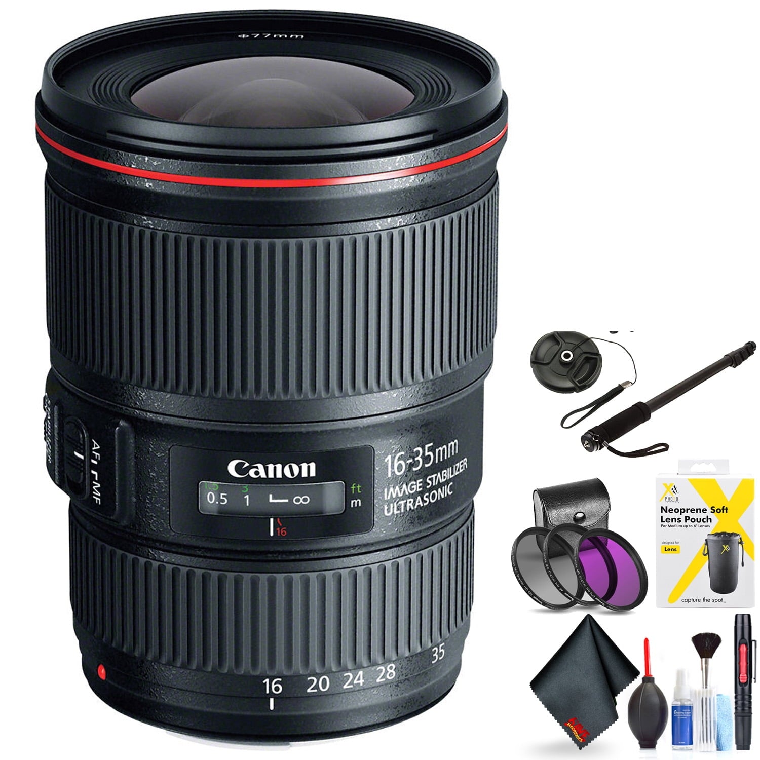 Canon EF 16-35mm F/4L is USM Lens for Canon 6D, 5D Mark IV, 5D Mark III, 5D Mark II, 6D Mark II, 5Dsr, 5Ds, 1Dx, 1Dx Mar