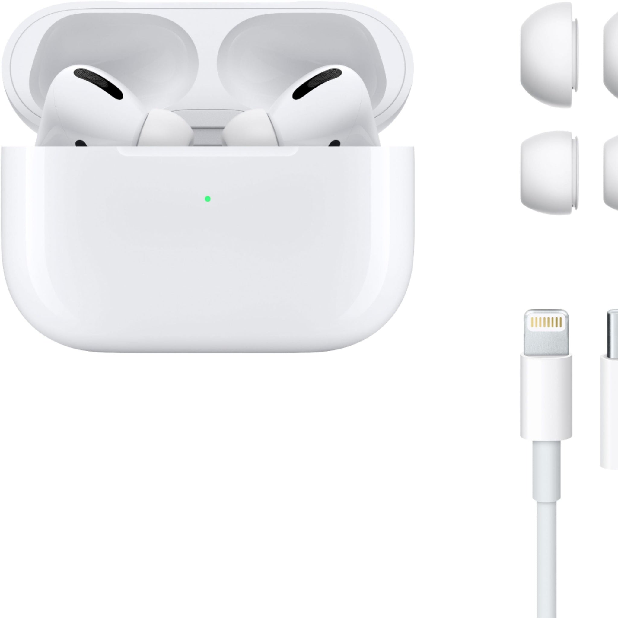 Apple AirPods Pro with Wireless Charging (1st Gen) with Cable Ties + 2-Chargers