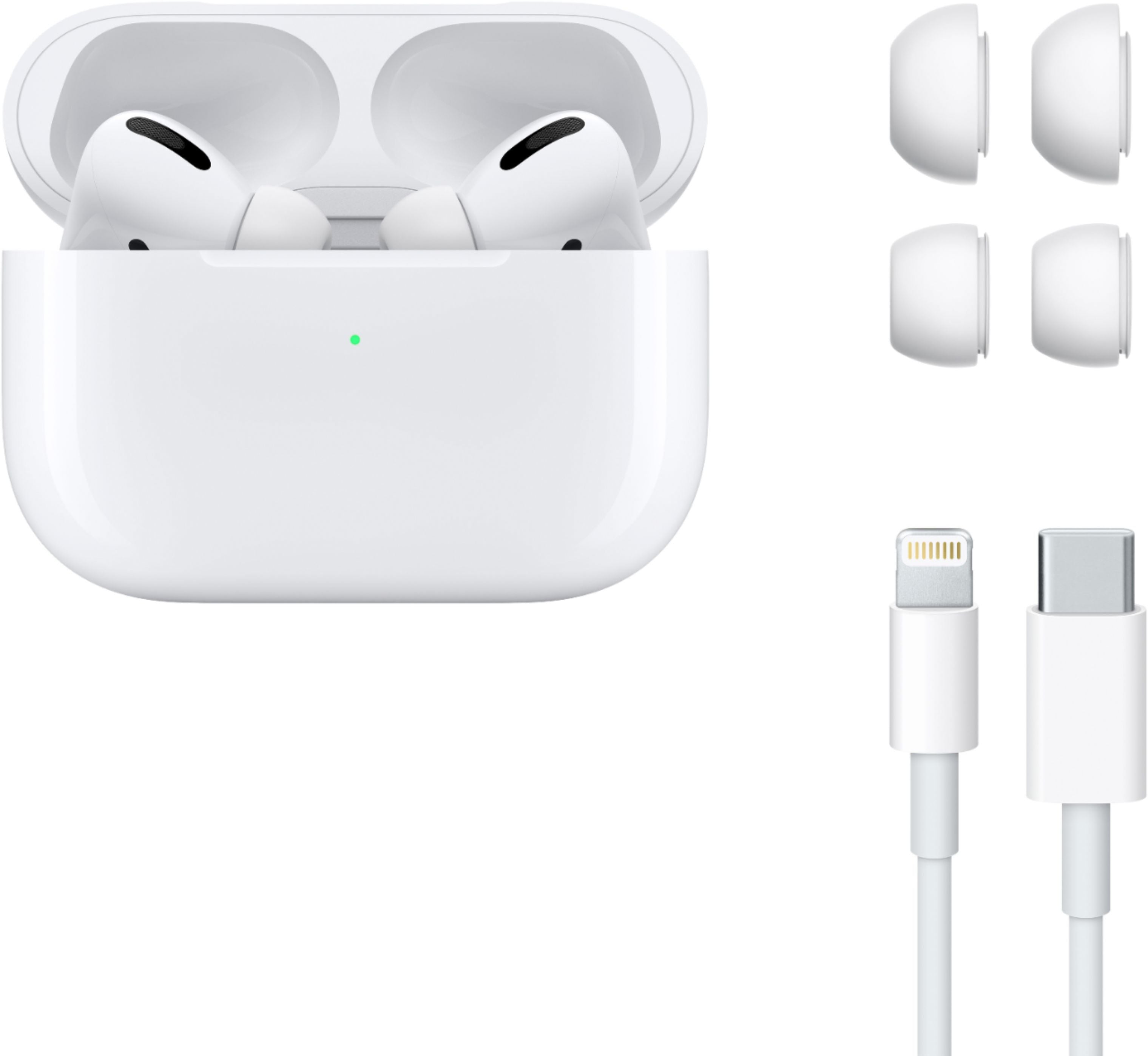 Apple AirPods Pro with Wireless Charging (1st Gen) with Cable Ties + 2-Chargers