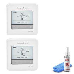 2-Pack Honeywell T4 Pro Series Programmable Thermostat TH4110U2005 + LCD Cleaner Bundle Honeywell