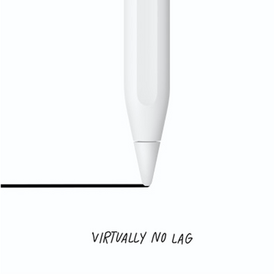 Apple Pencil 2nd Gen Bundle with Velcro Cable Ties + Screen Cleaning Kit