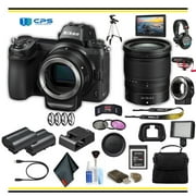 Nikon Z7 Mirrorless Digital Camera with 24-70mm Lens and FTZ Adapter Kit (FTZKIT ) Professional Bundle W/ Bag, Extra Battery, LED Light, Mic, Filters, Tripod, Monitor and More- (International Model )