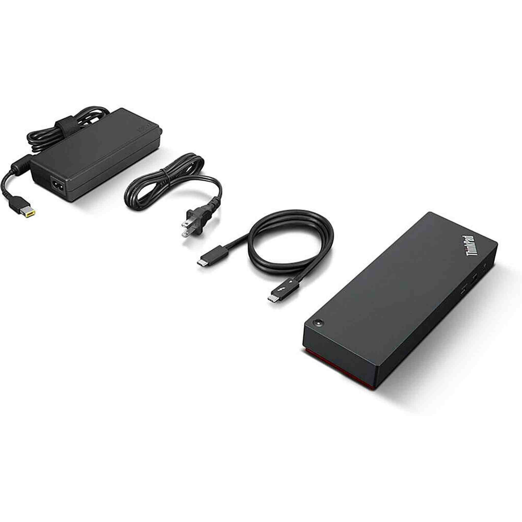 Lenovo ThinkPad Universal Thunderbolt 4 Dock, 4 Displays, Dynamic Power Charging up to 100W, Black Lenovo