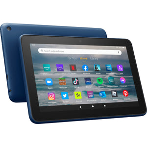 Amazon - Fire 7 16GB Tablet 2022 - Denim With Accessories Bundle 6th Ave Electronics