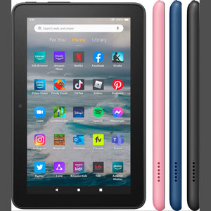 Amazon - Fire 7 16GB Tablet 2022 - Denim With Accessories Bundle 6th Ave Electronics