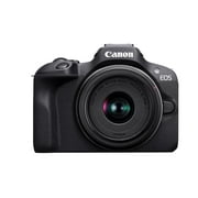 Canon EOS R100 RF-S18-45mm F4.5-6.3 is STM & RF-S55-210mm F5-7.1 is STM Lens Kit, Mirrorless Camera, RF Mount, 24.1 MP, Continuous Shooting, Full HD Video, 4K, Lightweight, Wi-Fi, Content Creation