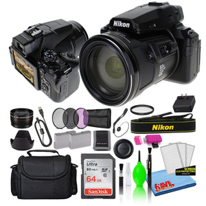 Nikon COOLPIX P950 83x Zoom Digital Camera 26532 + 64GB SD Card + Bag Intl