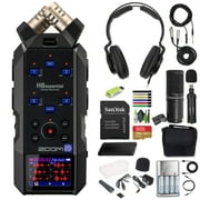 Zoom H6essential 2024 Model, Essential Series with 32-Bit Float, Accessibility, 6-Track Recorder, Stereo Microphones, 4 XLR/TRS Inputs, USB Audio Interface, for Musicians, Podcasters, & Filmmakers