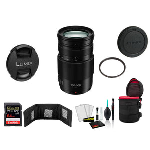 Panasonic Lumix 100-300mm f/4-5.6 II POWER O.I.S. Lens Kit International Model Panasonic