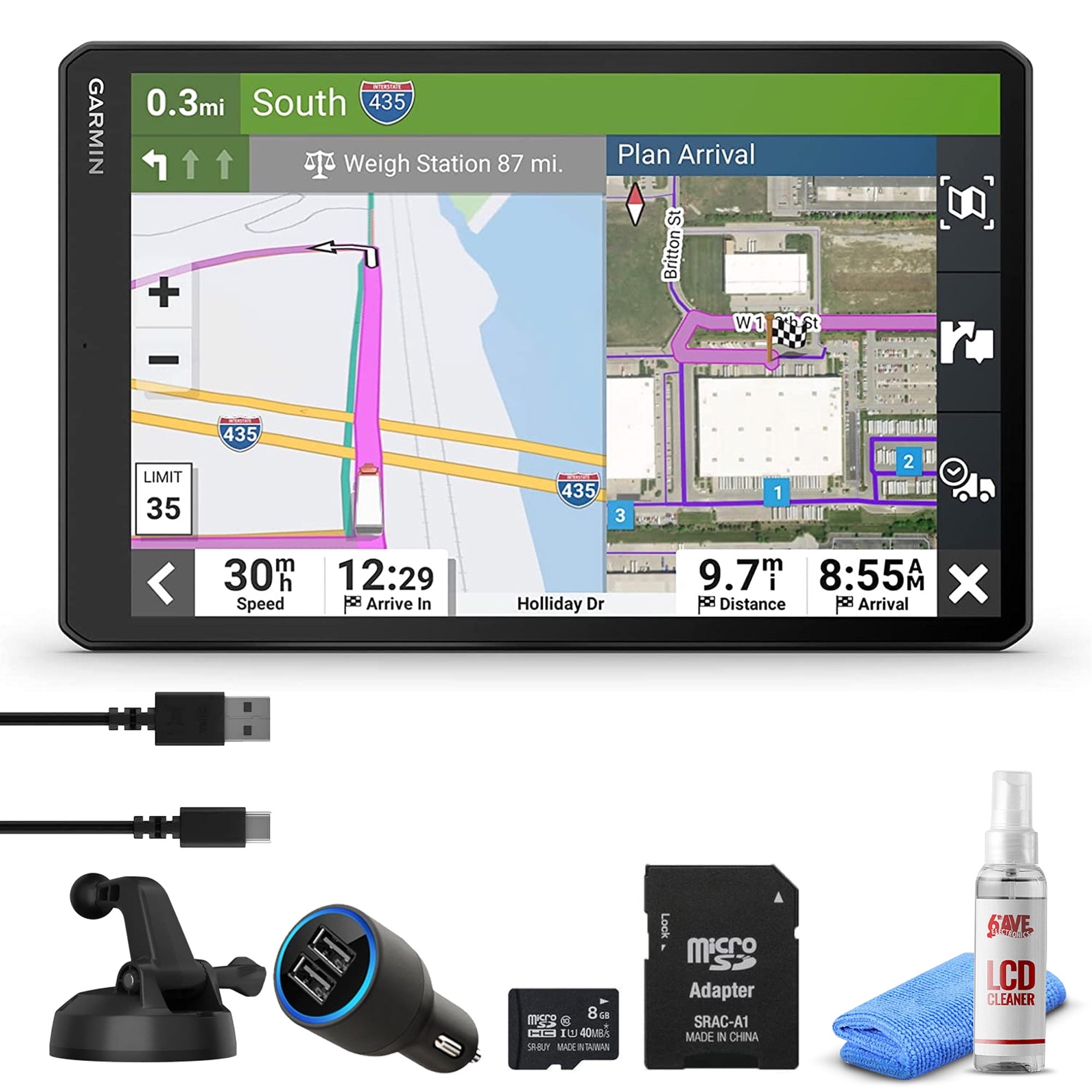 Garmin Dezl OTR710 with Standard Accessories