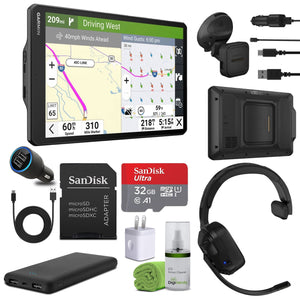 Garmin dezl OTR1020, Extra-Large, Easy-to-Read 10” GPS Truck Navigator Bundle Garmin