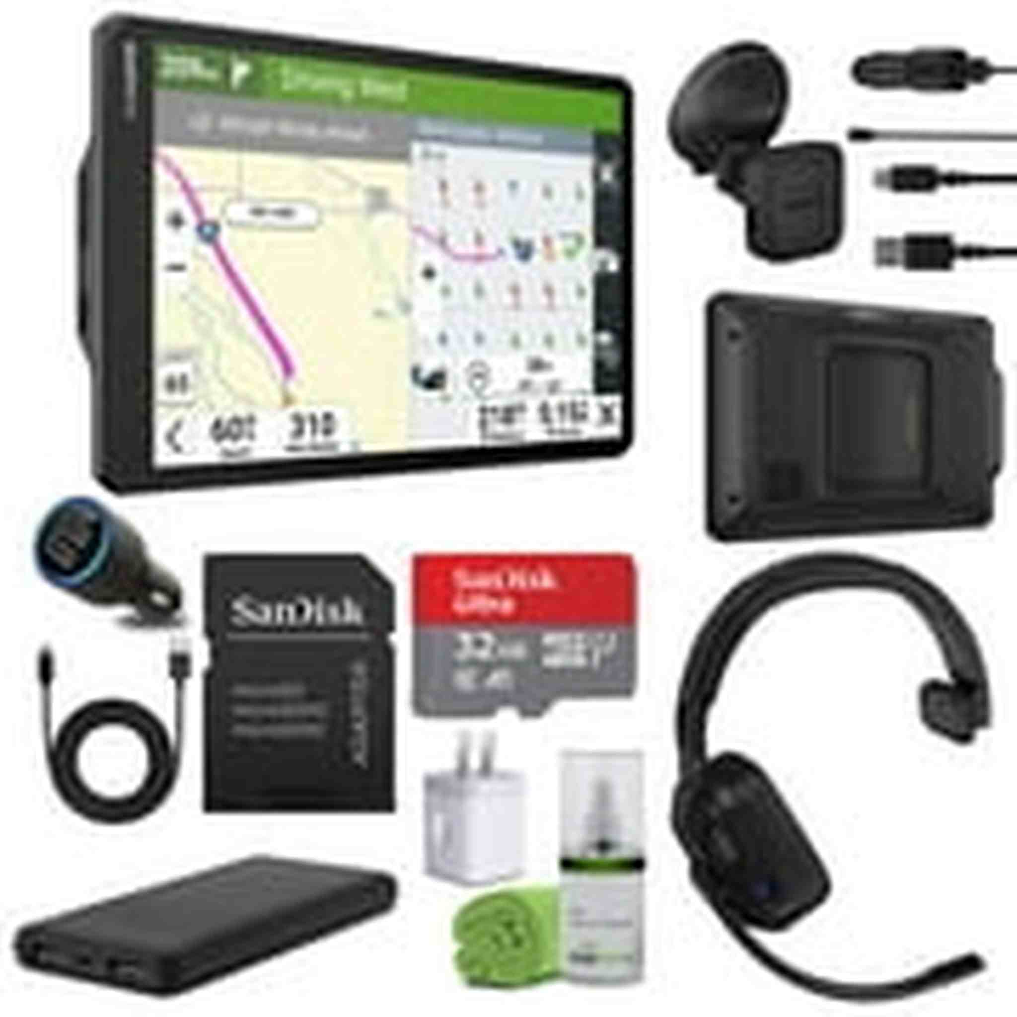 Garmin dezl OTR1020, Extra-Large, Easy-to-Read 10” GPS Truck Navigator Bundle Garmin