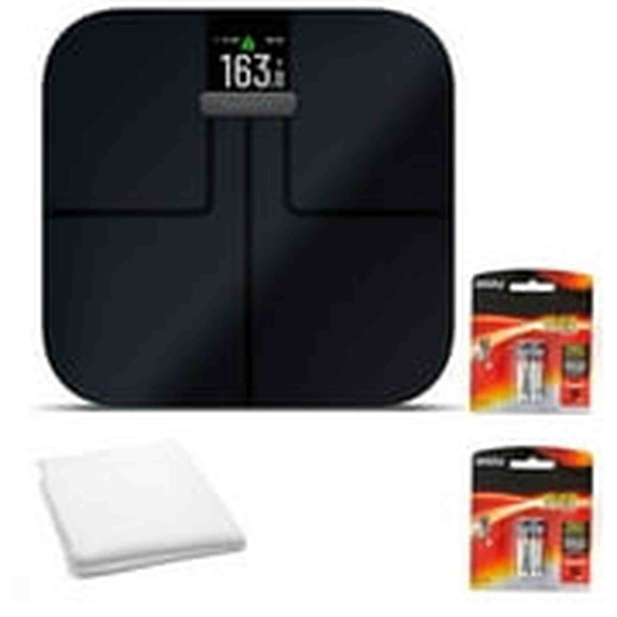 Garmin Index S2 Smart Scale with Wireless Connectivity-Black Bundle