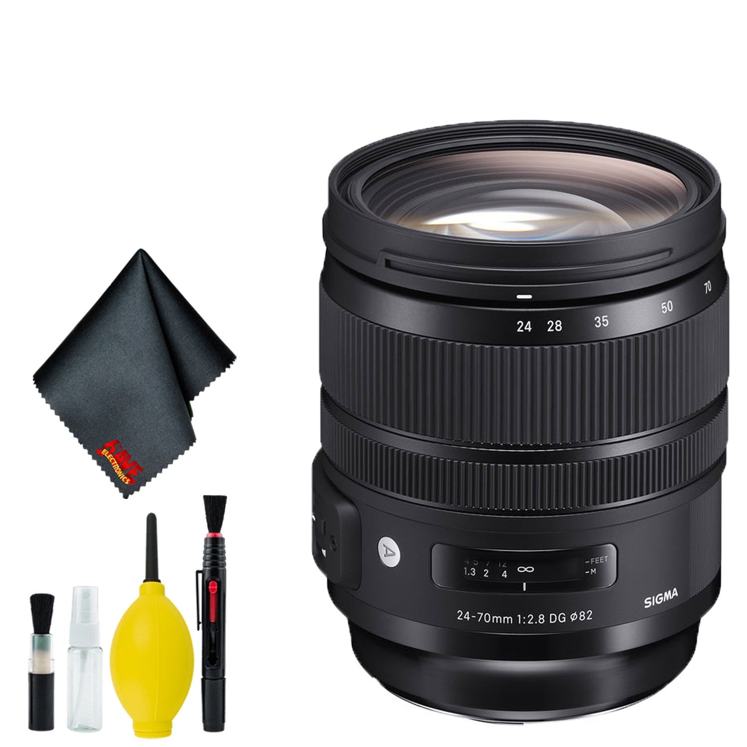 Sigma 24-70mm f/2.8 DG OS HSM Art Lens for Nikon F Intl Standard Bundle