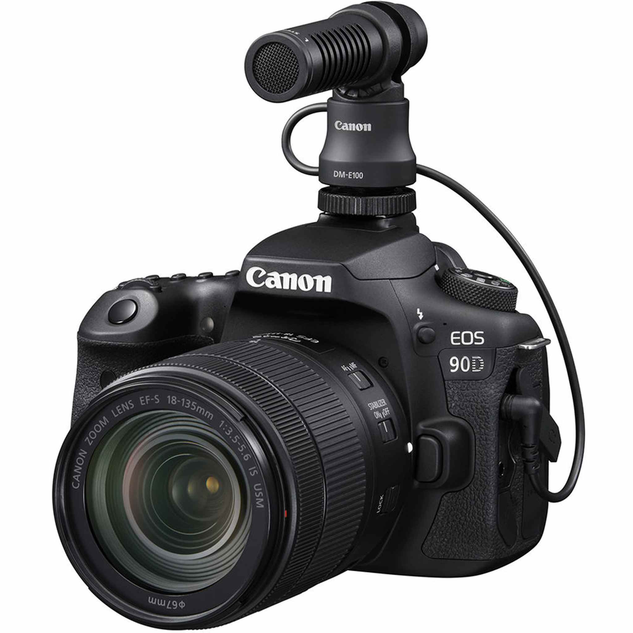 Canon DM-E100 Directional Microphone + 64GB Ultra Memory Card + More Bundle Canon