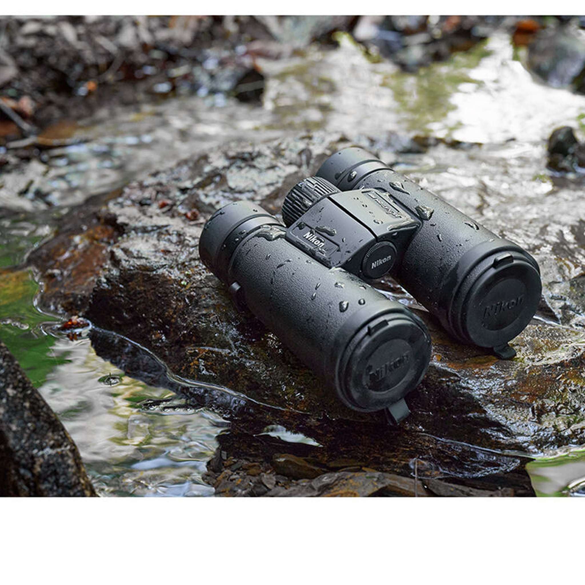 Nikon 8x42 Monarch M7 Binoculars Bundle With Neck Strap + Backpack And More