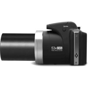 Minolta Pro Shot MN53Z 16 MP HD Digital Camera with 53x Zoom, 1080p HD Video Bundle Black Minolta