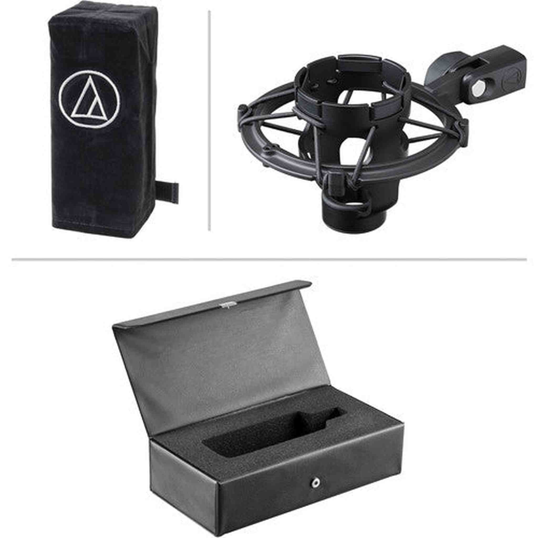 Audio-Technica AT4040 Cardioid Condenser Microphone, 10 Ft XLR Cable, Bundle