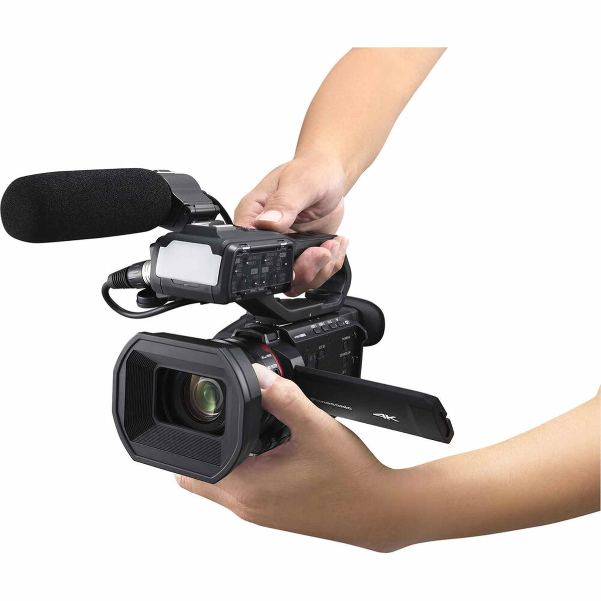 Panasonic HC-X2100 UHD 4K 3G-SDI/HDMI Pro Lightweight Camcorder with 24x Zoom - Bundle Panasonic