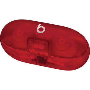 Beats Solo Buds, Wireless Bluetooth Earbuds Transparent Red Bundle With More Accessories