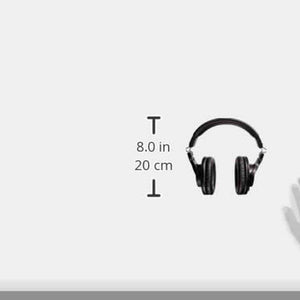 Audio-Technica ATH-M30x Professional Studio Monitor Headphones, Headphone stand