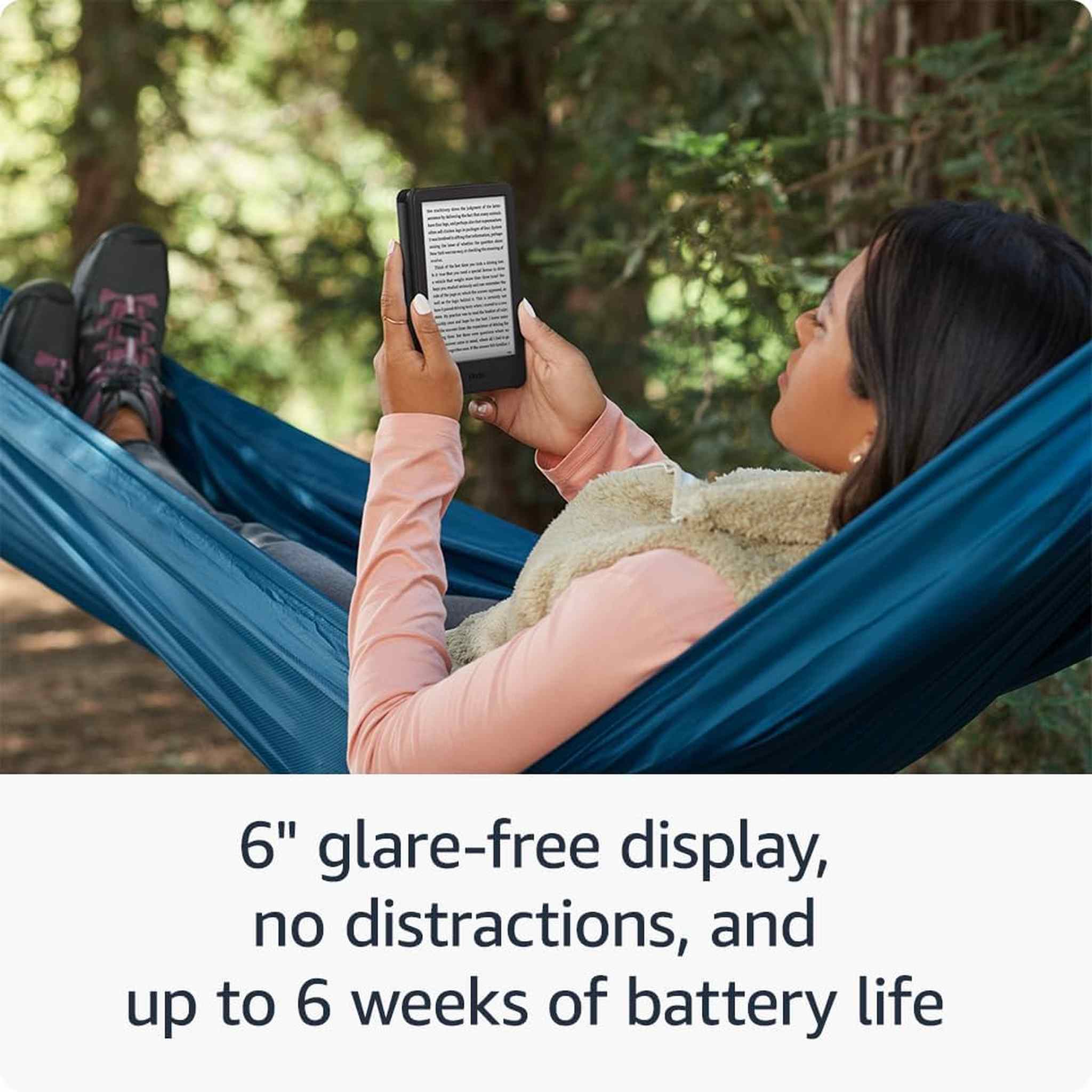 Kindle 16 GB - 2024 - Lightest and most compact Kindle, with glare-free display, faster page turns, adjustable front light, and long battery life - Black + More