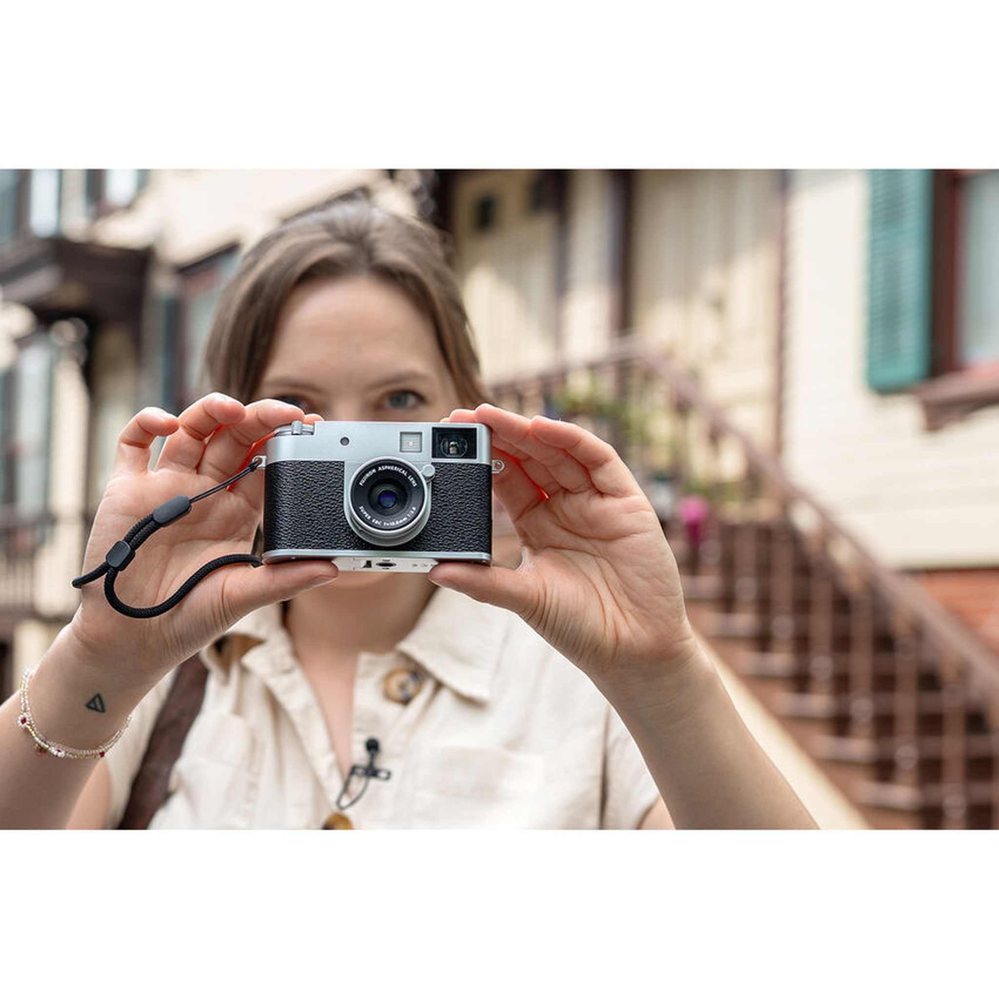 FUJIFILM X Digital Camera Silver , MINI LINK 3 Smartphone Printer Rose Pink