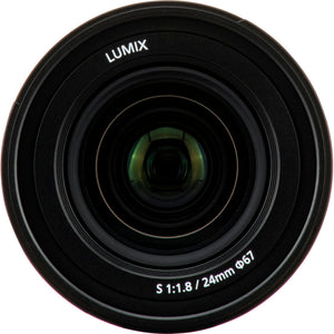 Panasonic LUMIX S Series Camera Lens, 24mm F1.8 L-Mountt Interchangeable Lens for Mirrorless Full Frame Digital Cameras, S-S24