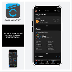 Garmin Forerunner 970 Running Smartwatch, GPS Fitness Smart Watch For Men And Women, Carbon Gray DLC Titanium with Black Case and Black/Translucent Whitestone Band , Bundle