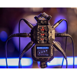 Zoom H8 8-Input / 12-Track Portable Handy Recorder Bundle with Accessories