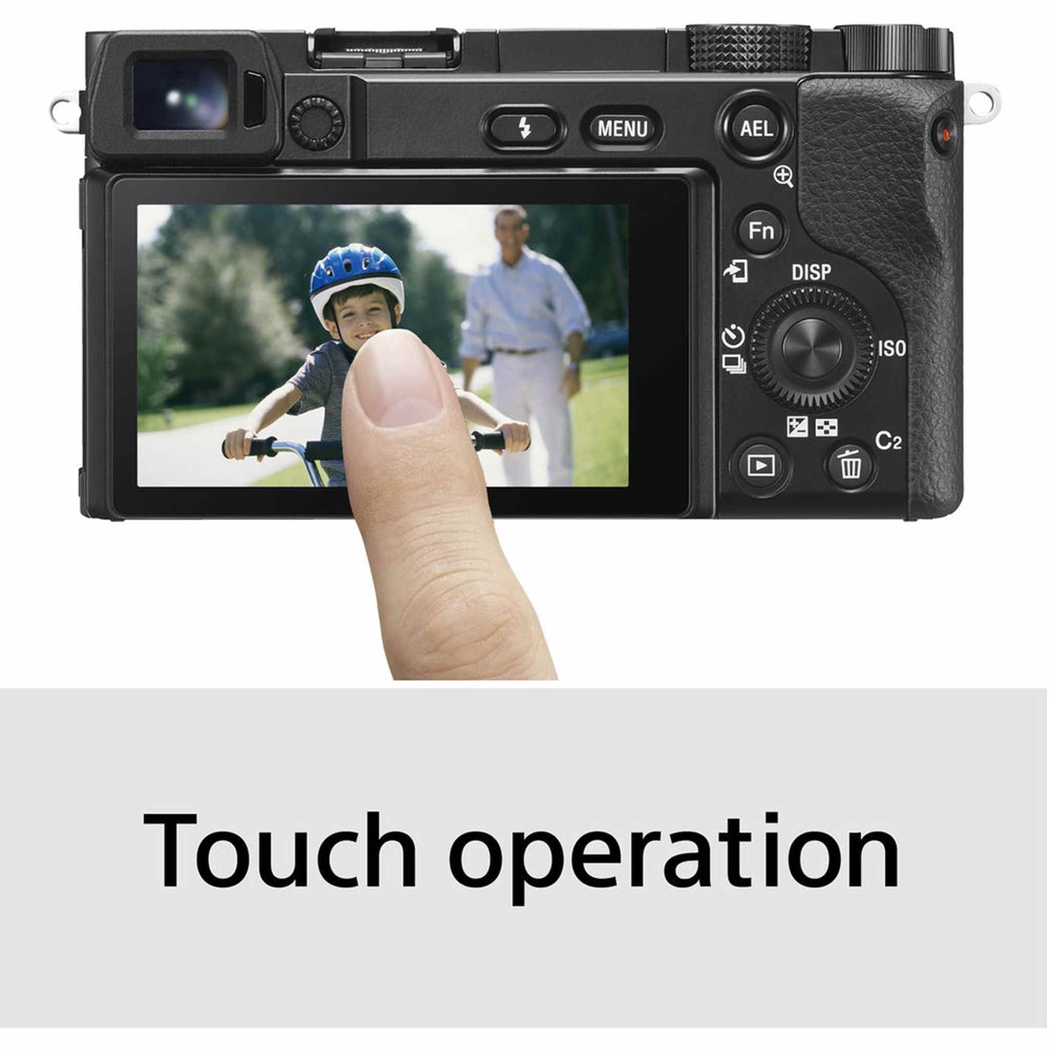 Sony Alpha a6100 Mirrorless Camera with 16-50mm OSS II and 55-210mm Zoom Lenses - Bundle