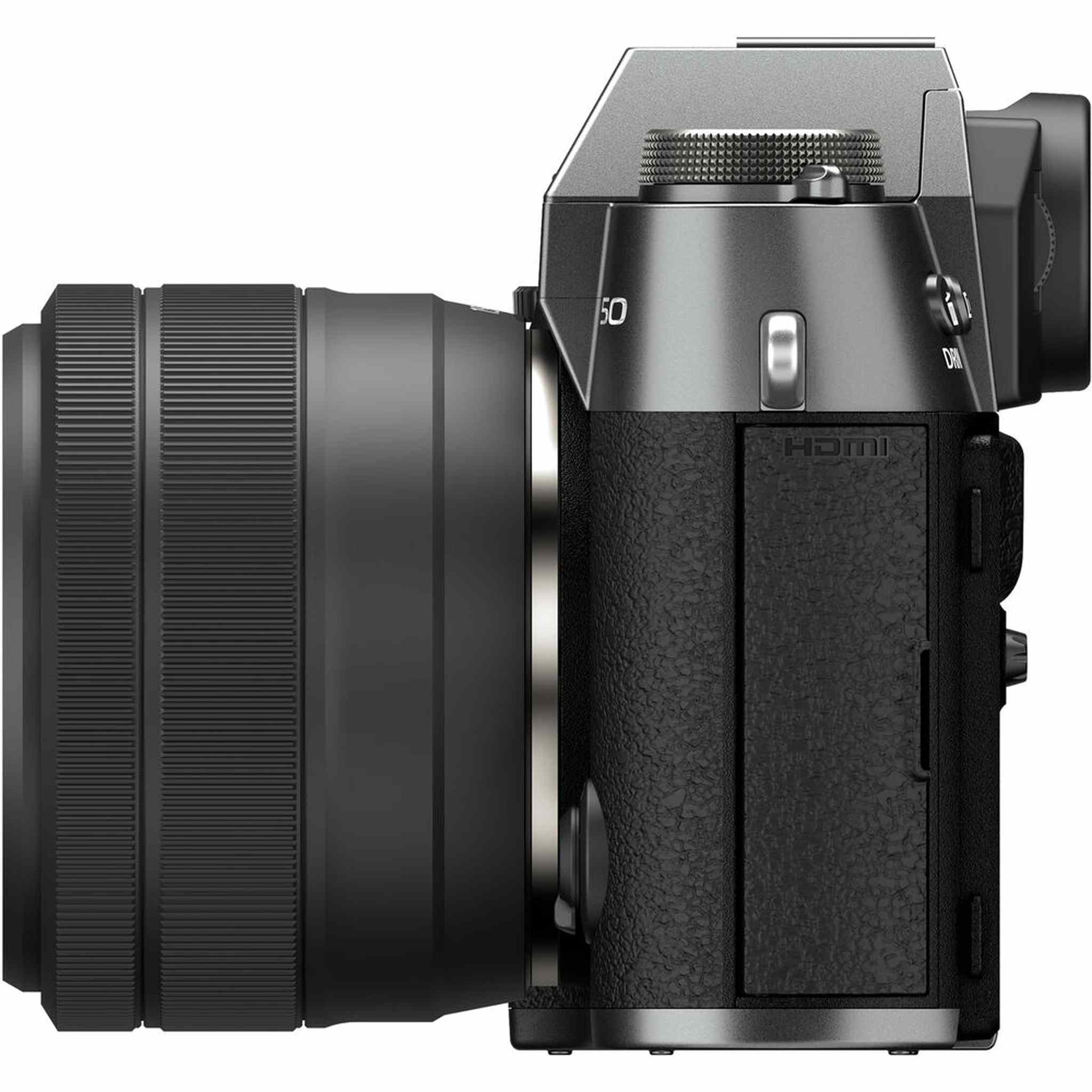 Fujifilm X-T50 Mirrorless Digital Camera XC15-45mmF3.5-5.6 PZ Lens Bundle