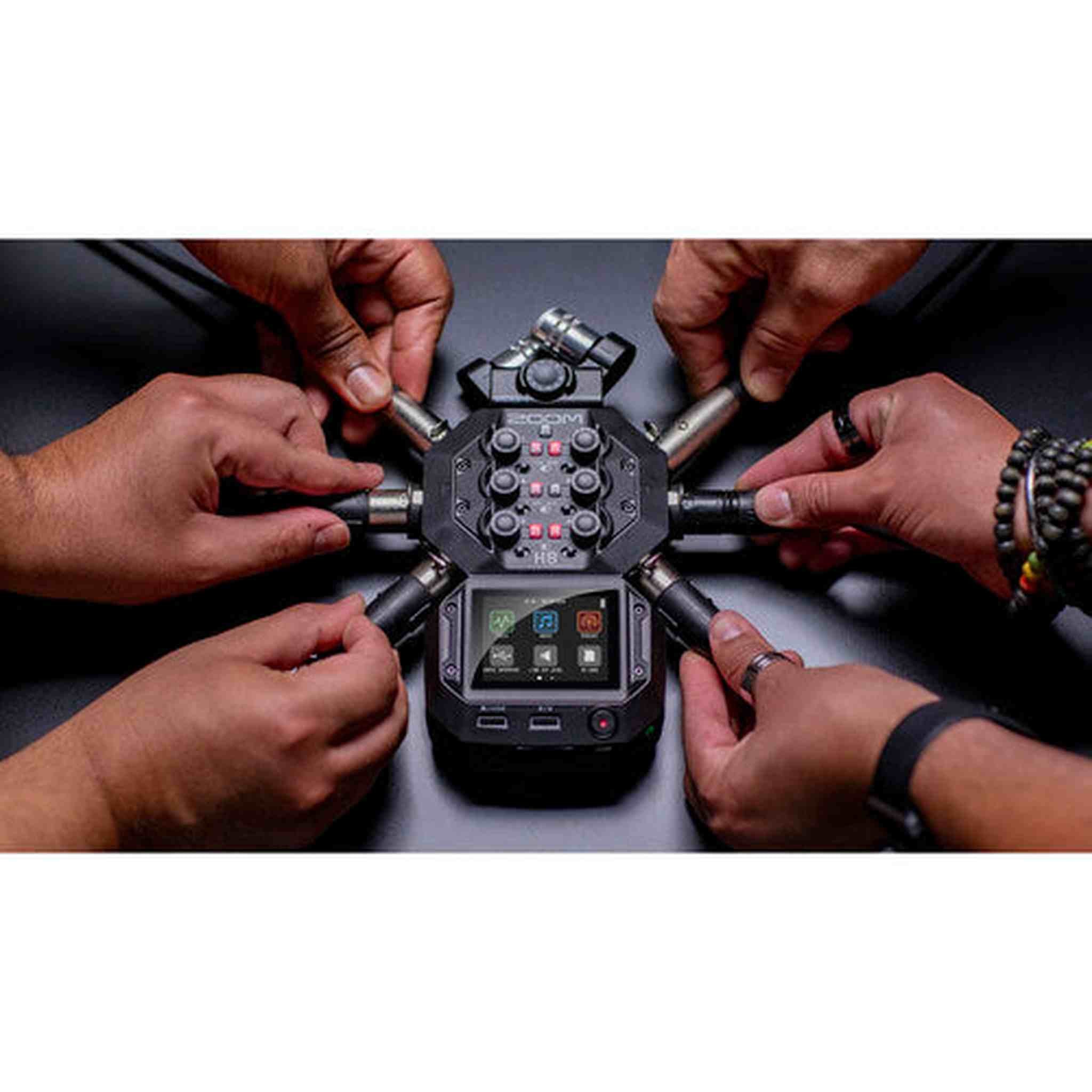 Zoom H8 12-Track Handy Audio Recorder, Extreme PRO 64GB SDXC Memory Card, Bundle